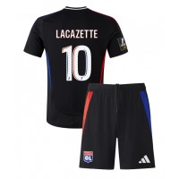 Echipament fotbal Olympique Lyonnais Alexandre Lacazette #10 Tricou Deplasare 2024-25 pentru copii maneca scurta (+ Pantaloni scurti)